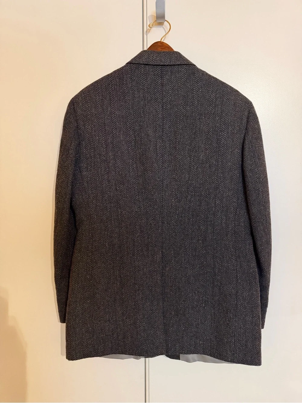 Haggar Dark Gray Textured Wool Sport Coat